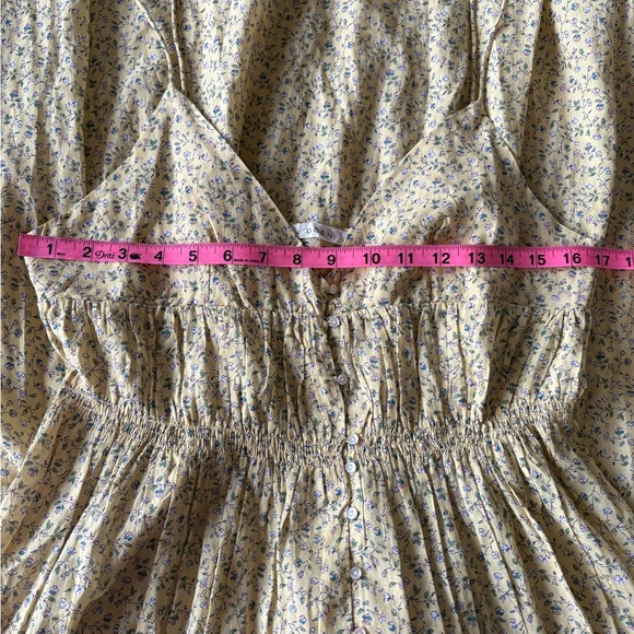 DOEN Irina Dress Moonflower Floral Print Yellow medium - Picture 8 of 9